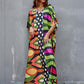Women's V-Neck Caftan: Loose Beach Cover-Up Dress