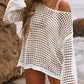 Women's Sexy Off-Shoulder Crochet Bikini Cover Up