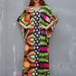 Women's V-Neck Caftan: Loose Beach Cover-Up Dress