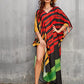 Sexy Side Split V-Neck Beach Caftan Cover-Up Dress