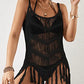 Sleeveless Hollow Out Crochet Bikini Cover Up