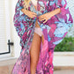 Print Kimono Cardigan: Women's Long Swimsuit Cover Up