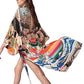 Eddoyee Women's Ethnic Print Kimono Cardigans - Stylish Beach Cover Up