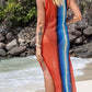 Women's Hollow Out Crochet Swimsuit Cover Up Dress, Multi Color