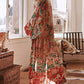 Flower Print Chiffon Long Sleeve Beach Kimono