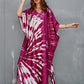 V-Neck Ethnic Print Long Beach Kaftan for Women