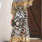 Zebra & Leopard Print Kimono: Women's Beach Cover-Up with Belt