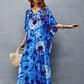 Women's V-Neck Beach Kaftan: Versatile Cover-Up Dress