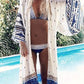 Long Sleeve Beach Kimono: Women's Swimwear Cover Up