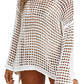 Women's Sexy Off-Shoulder Crochet Bikini Cover Up
