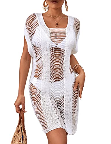 Hollow Out Crochet Cover Ups for Women