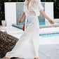 Short Sleeve Lace-Up Kimono Cardigans Women's Beach Cover Up