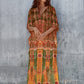 Women's V-Neck Print Kaftan: Beach Swimsuit Cover-Up"