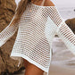 Women's Sexy Off-Shoulder Crochet Bikini Cover Up
