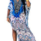 V-Neck Caftan Swimsuit Cover Up: Sexy Beach Kaftan Dress