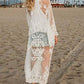 3/4 Sleeve Mesh Kimono: Women's Swimsuit Cover Up
