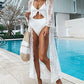 Maternity Robe Sheer Lace Kimono Swimsuit Cover Up