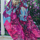 Print Kimono Cardigan: Women's Long Swimsuit Cover Up