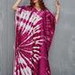 V-Neck Ethnic Print Long Beach Kaftan for Women