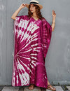 V-Neck Ethnic Print Long Beach Kaftan for Women