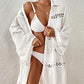 Long Sleeve Swimsuit Cover Up - Flowy Beach Shirt Dress
