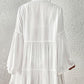 Long Sleeve Swimsuit Cover Up - Flowy Beach Shirt Dress