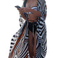 Zebra Print Kimono Cardigan: Women's Swimsuit Cover Up