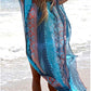 Chiffon V-Neck Beach Kaftan  Women's Swimsuit Cover Up