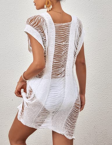 Hollow Out Crochet Cover Ups for Women