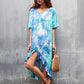 Loose Tie-Dye V-Neck Beach Kaftans for Women