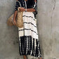 Printed Short Sleeve Kaftan Cover Up for Beachwear