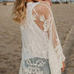 3/4 Sleeve Mesh Kimono: Women's Swimsuit Cover Up