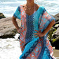 Chiffon V-Neck Beach Kaftan  Women's Swimsuit Cover Up
