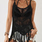 Sleeveless Hollow Out Crochet Bikini Cover Up