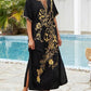 Plus Size Women's Side Split Beach Maxi Loungewear Dress