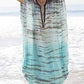 V Neck Chiffon Plus Size Beach Kaftan Dress: Swimwear Cover Up