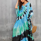 Sexy V-Neck Side Split Kaftan Beach Cover-Up Plus Size
