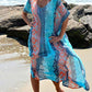 Chiffon V-Neck Beach Kaftan  Women's Swimsuit Cover Up