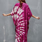 V-Neck Ethnic Print Long Beach Kaftan for Women