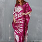V-Neck Ethnic Print Long Beach Kaftan for Women