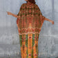 Women's V-Neck Print Kaftan: Beach Swimsuit Cover-Up"