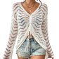 Long Sleeve Sexy Beach Bikini Crochet Cover Up
