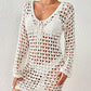 Long Sleeve Hollow Out Crochet Swimwear Cover Up