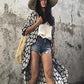 Kimono Tie-Dye Beach Cover Up: Women's Bikini Cardigan