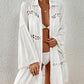 Long Sleeve Swimsuit Cover Up - Flowy Beach Shirt Dress