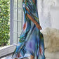 Colorful V-Neck Beach Kaftan Maxi Dress: Women's Swim Cover Up