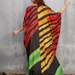 Sexy Side Split V-Neck Beach Caftan Cover-Up Dress