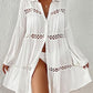 Long Sleeve Swimsuit Cover Up - Flowy Beach Shirt Dress