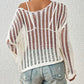 Long Sleeve Crochet Mesh Women's Cover Up Tunic