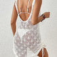 Sleeveless Crochet Beach Dress - Women's Bathing Suit Cover Up